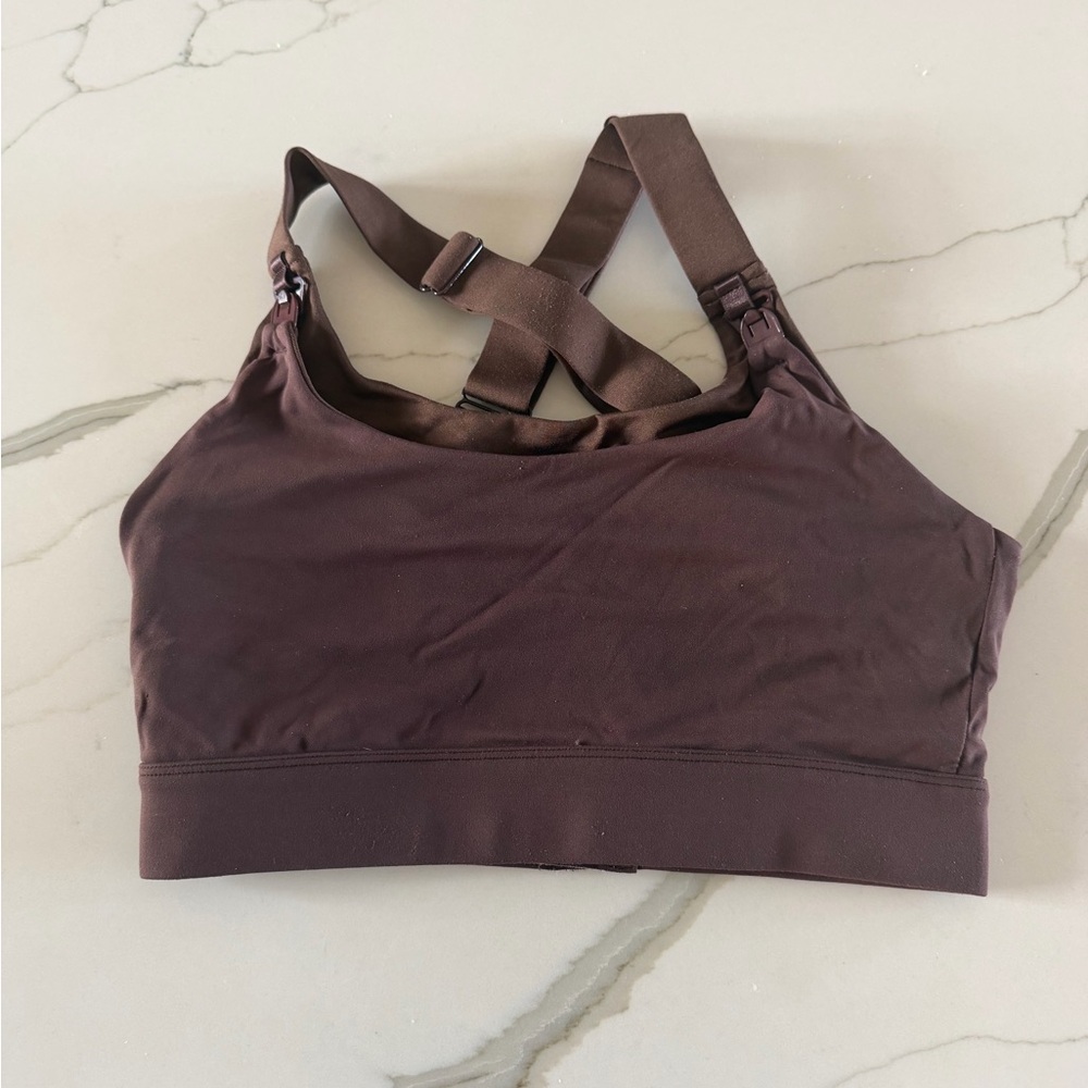 Nursing sports bra